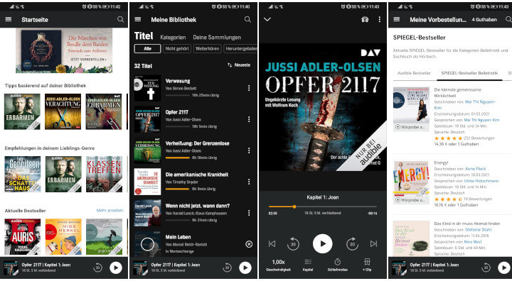 Audible Hörbuch App